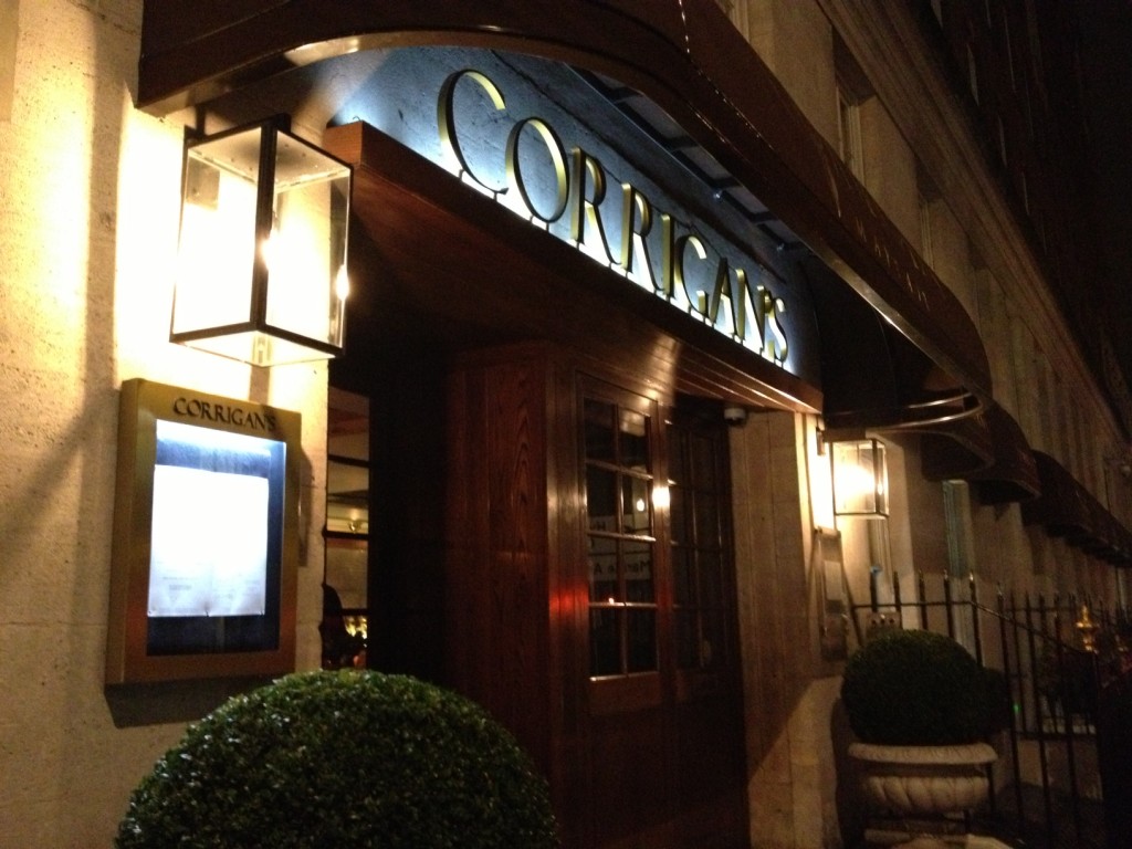 Corrigan’s Mayfair Restaurant Review London