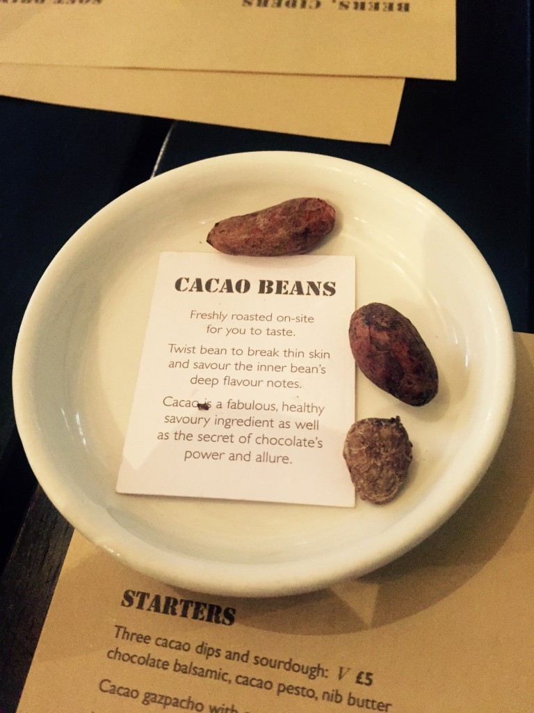 GLC London restaurant blog Rabot 1745 cacao beans