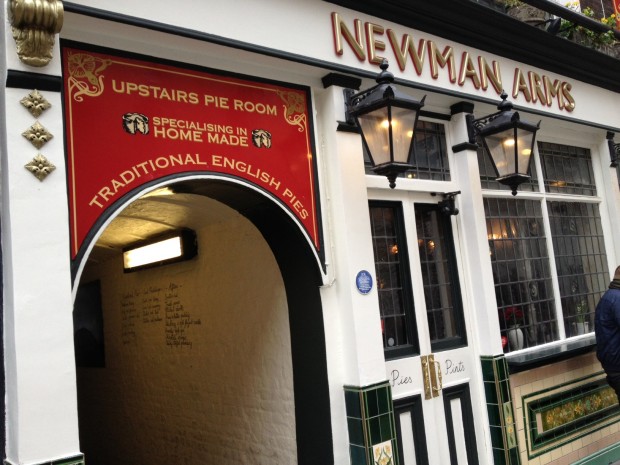 Newman Arms Pie Room London Review